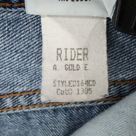 Agolde Jeans Womens 26 Waist Blue Cotton Denim Crop Customized Patchwork AG - Picture 14 of 16